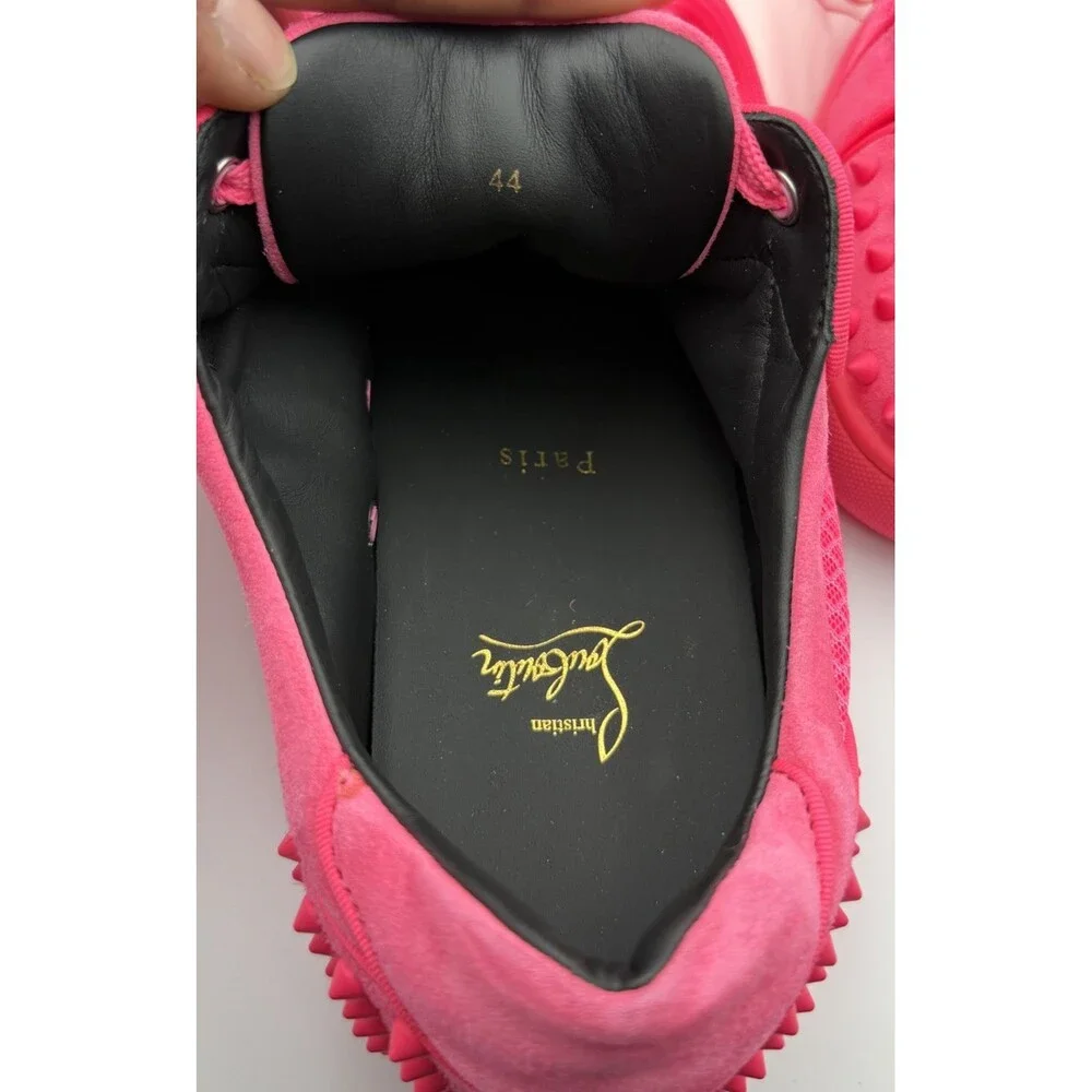 Authentic Christian Louboutin Pink Seavaste 2 Low Top Sneakers US 11, 44 EU NEW - Picture 9 of 10